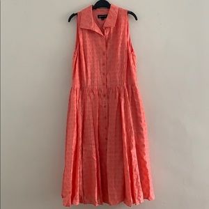 Textured Polka-Dot Dress